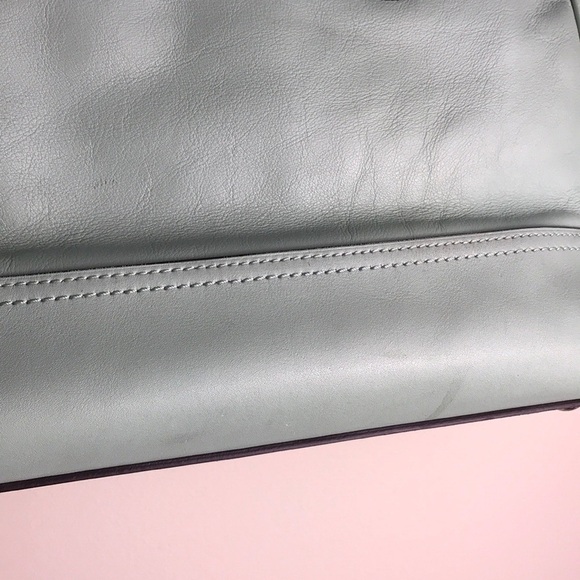 Coach Candace Mint Green Blue Purse Bag Pocketbook - Picture 6 of 12